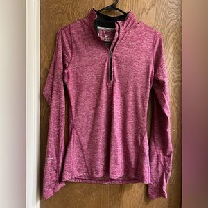 Nike Running Dri-Fit Half Zipper, Long Sleeve with Thumbholes
